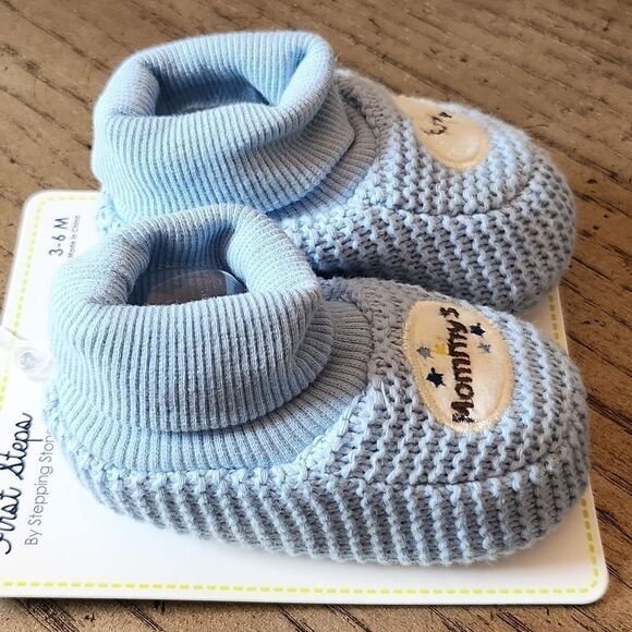 Mommy's boy blue sock boots NWT - Picture 3 of 5
